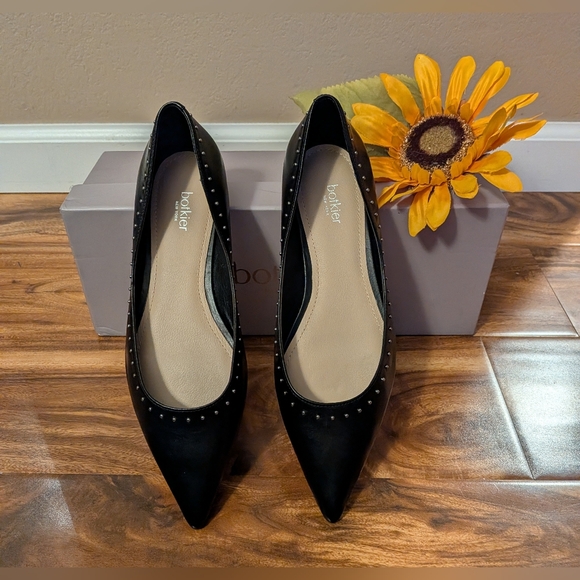Botkier BLACK Aubrey Studded Ballet Flats Size 6M NIB - Picture 2 of 8
